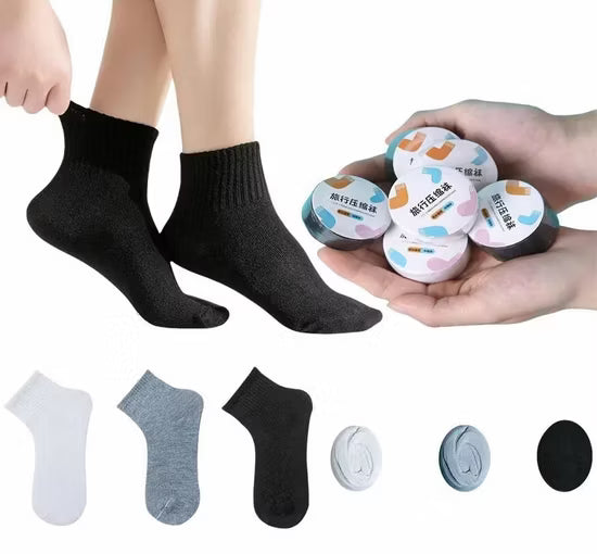 C-6-01 Travel Socks Pair for Men & Women, Disposable Compression Travel Socks Pair, Portable And Breathable & One Time Usable Socks for Travel