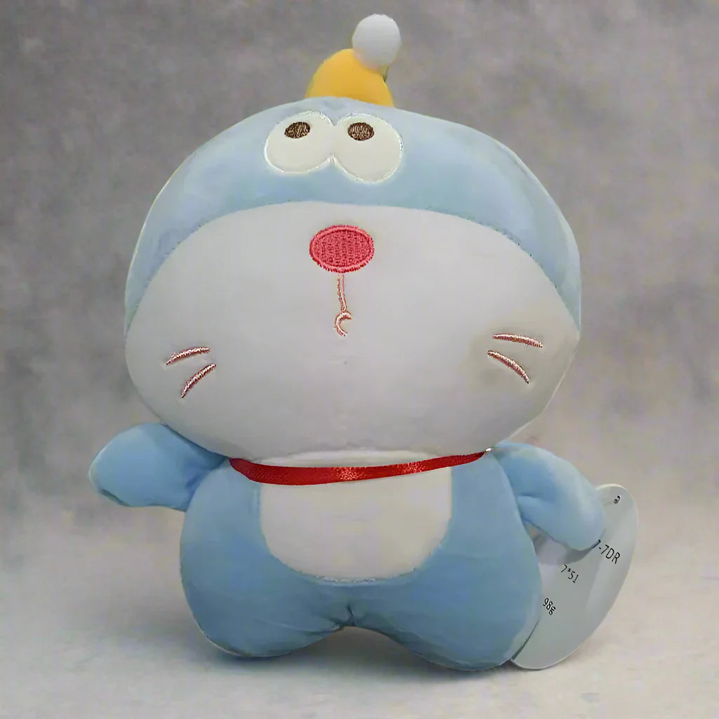 20337 Doraemon Mini Meow Hat Plush Toy (22 Cm) Multicolor