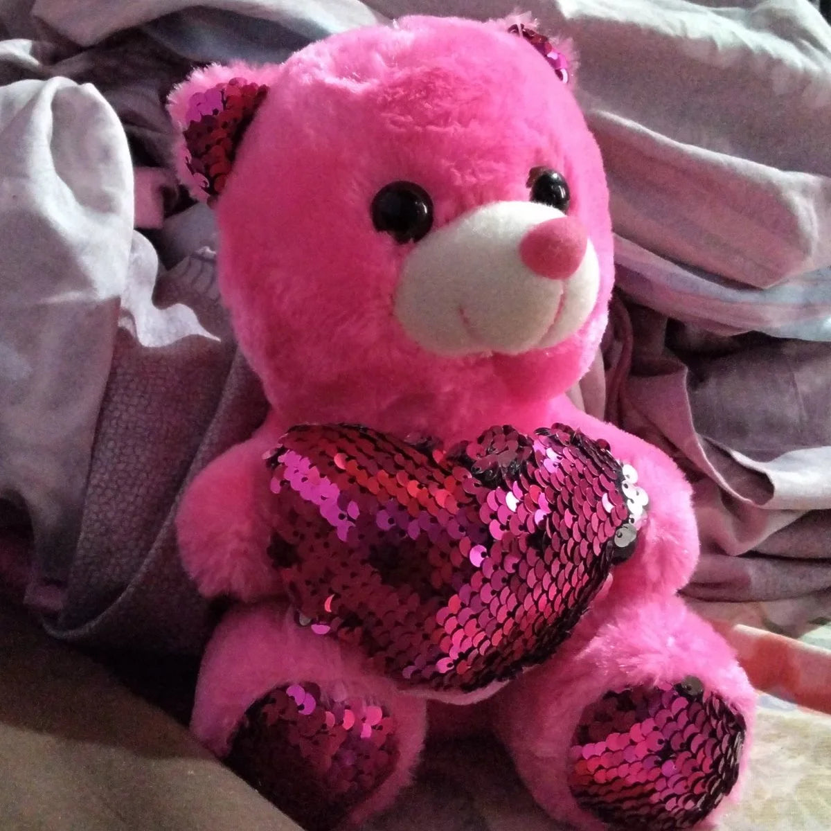 20072 Teddy Bear with One Heart 20 Cm {Multicolor}