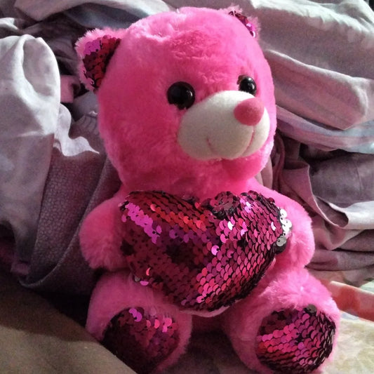 20072 Teddy Bear with One Heart 20 Cm {Multicolor}