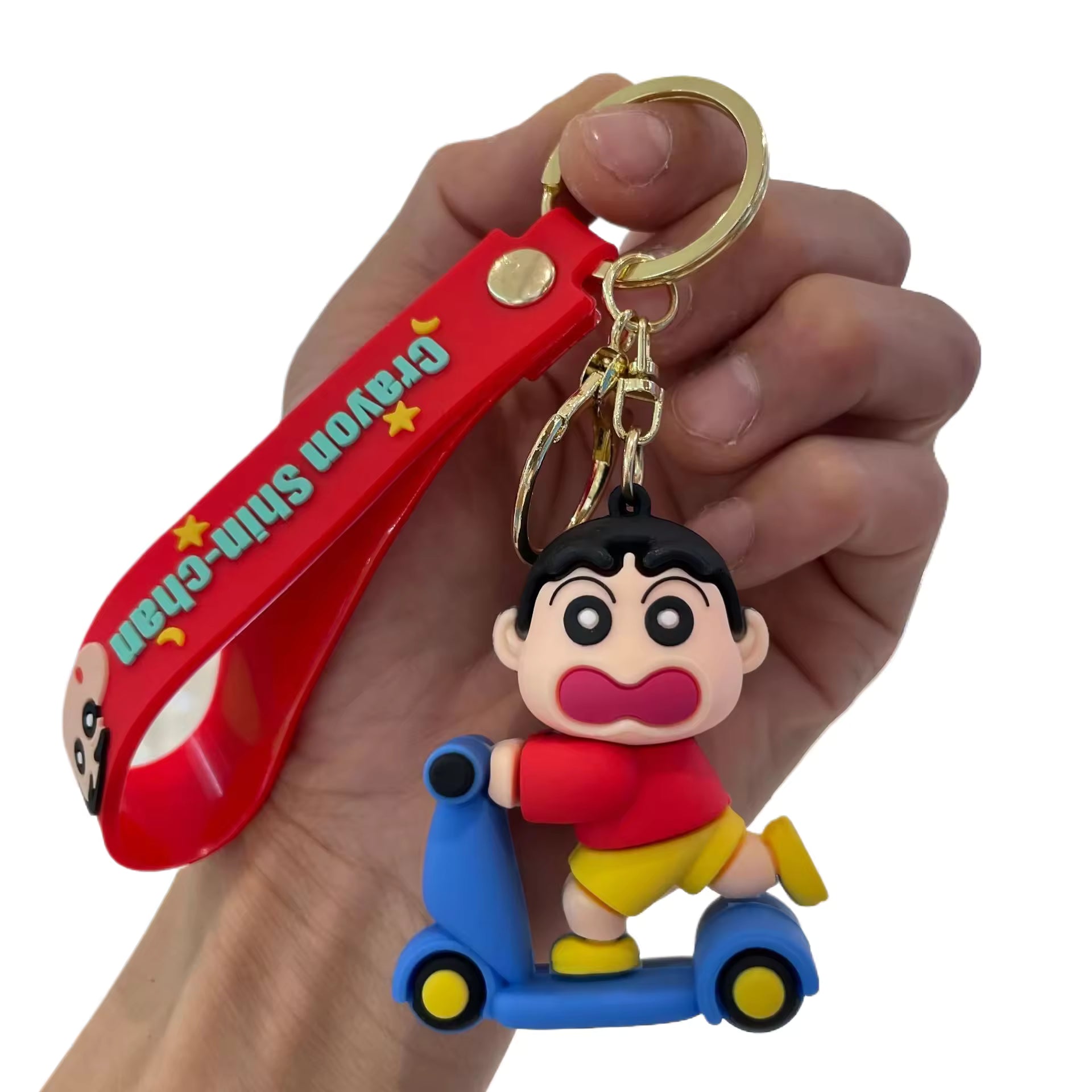 20581 3D Silicone Shinchan Keychain for Kids