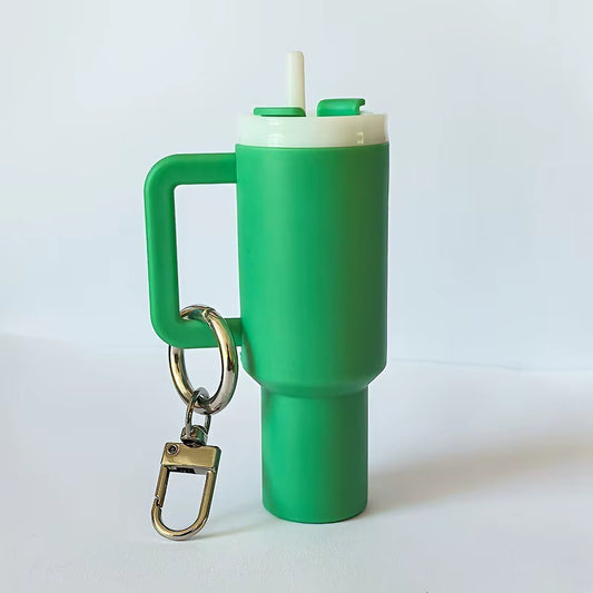 20180 Mini Tumbler Keychain for Stanley Cup, Cute Chapstick holder Charms for Women Girl Purse Handbag Backpack