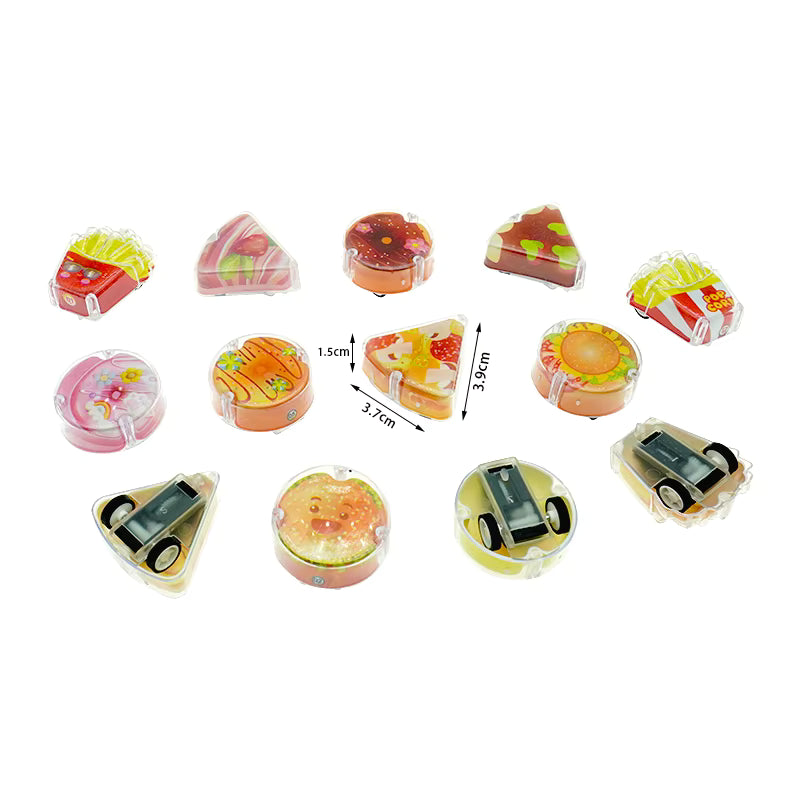 20823 Double layer food play Mini cars simulation food {Random Design}