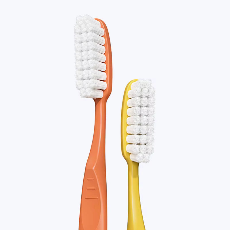 S-123A Elastic Medium Manual Toothbrushes for Adults, Regular Size Head {Multicolor}