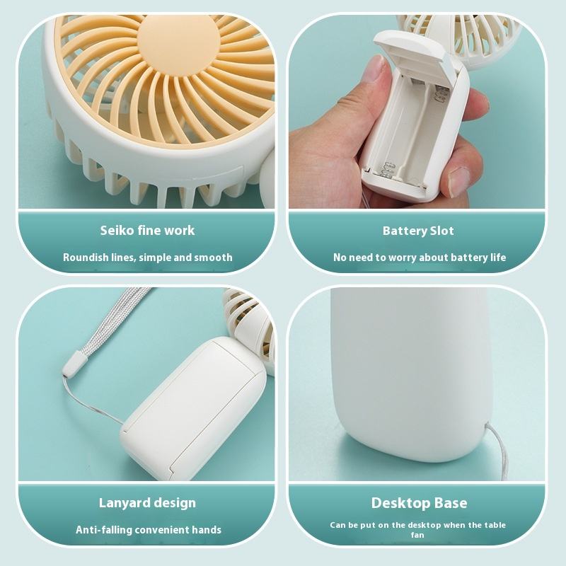 20555 Battery Operated Mini Handy Fan {Random Color}