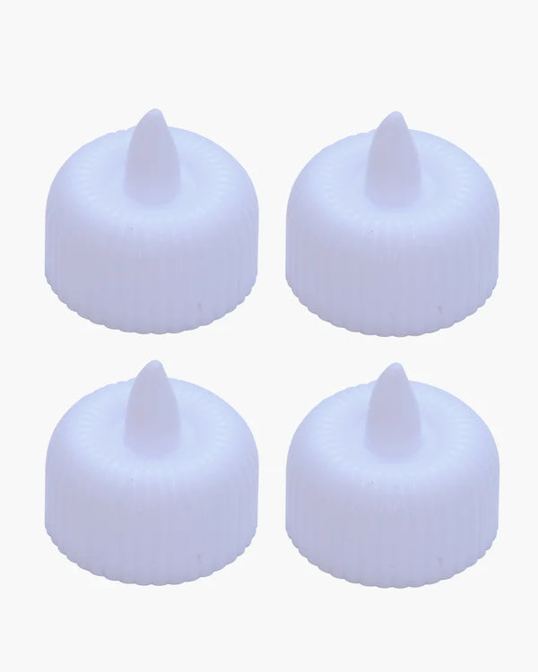 21032 (24 PCS) LED Tealight Candles – Warm White Flickering Flameless Lights for Home Décor, Diwali, Weddings & Parties, Battery Operated