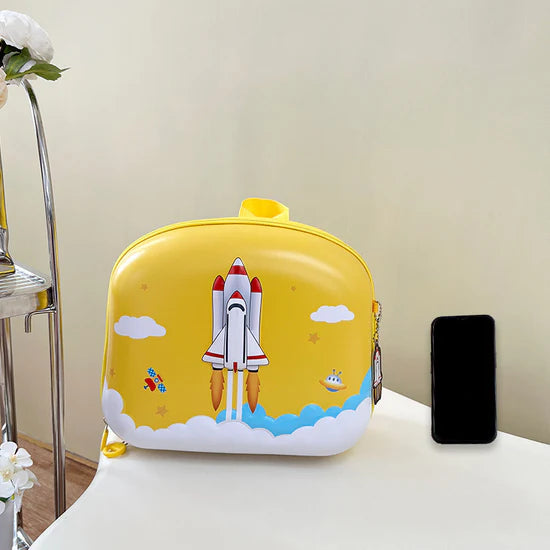GBT-8840 Cartoon Backpack Preschool Baby Girls and Boys Castles Rockets School Bags {Random Design}
