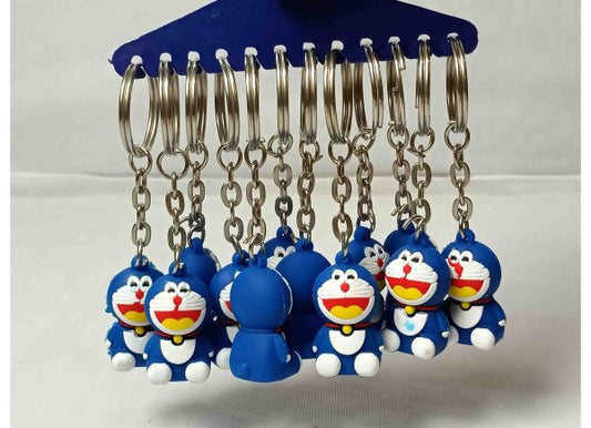 20881 {Pack of 12 } Doramon Cartoon Key Chain Set For Kids Boys Girls Keychain Birthday Return Gifts