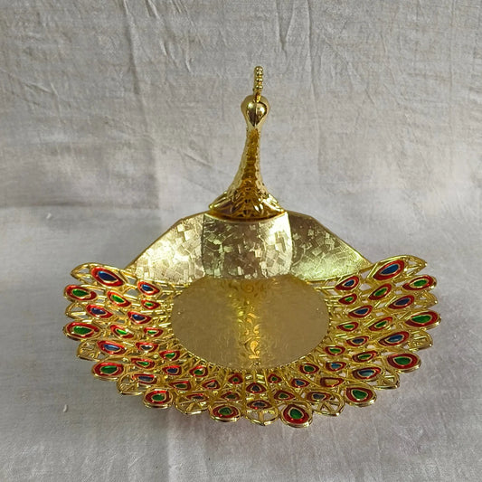 10125 Decorative Peacock Size=9 Cm