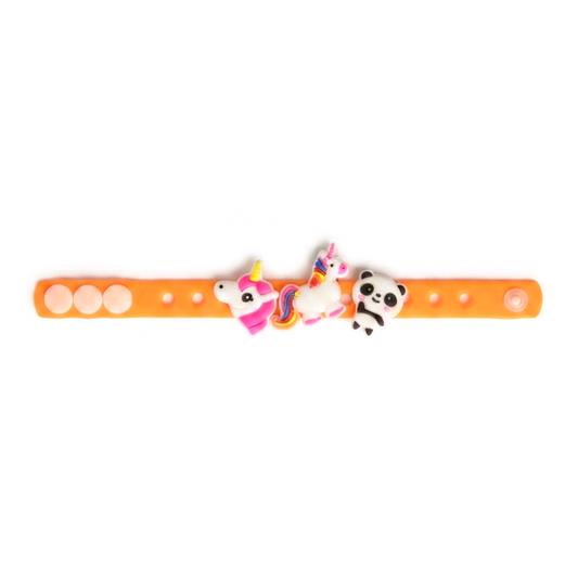 20819 Superhero Silicone Bracelet for Kids | Adjustable Cartoon Wristband | Soft Rubber Band {Random Design}