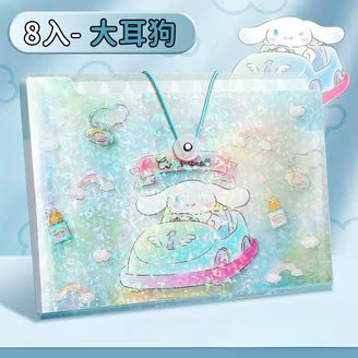 1881562 Cinnamoroll Kawaii Expanding File Folder with 12 Partitions – Cute A4 Accordion Document Organizer with Index Tabs, Waterproof Durable Plastic for School, Office & Home Use