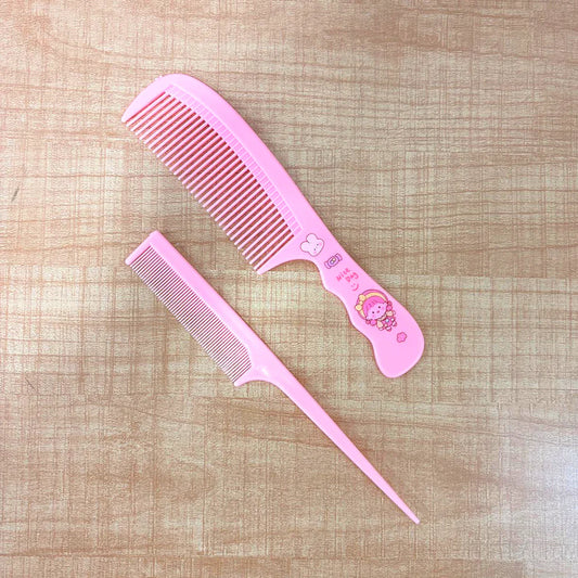 3012-2 Mix-Design Cute Graphic Printed Hair Comb Set of 2