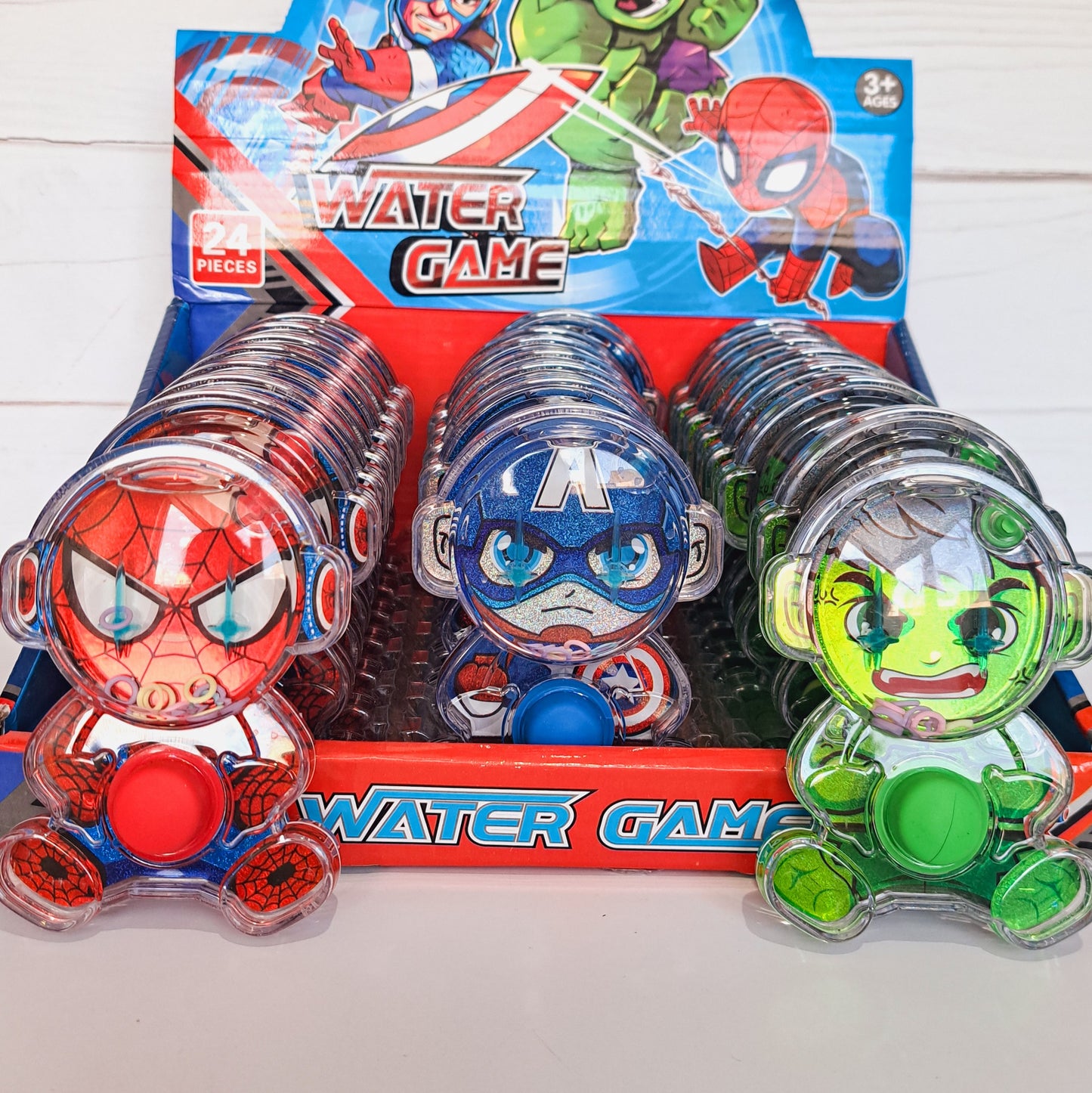 333M Single Button Water Ring Toss Game – Action Figure {Random Design}