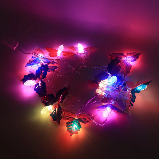 KT-L-153 Decorative LED Leaf String Light, Multicolor