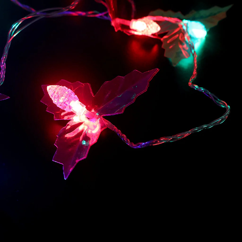 KT-L-153 Decorative LED Leaf String Light, Multicolor