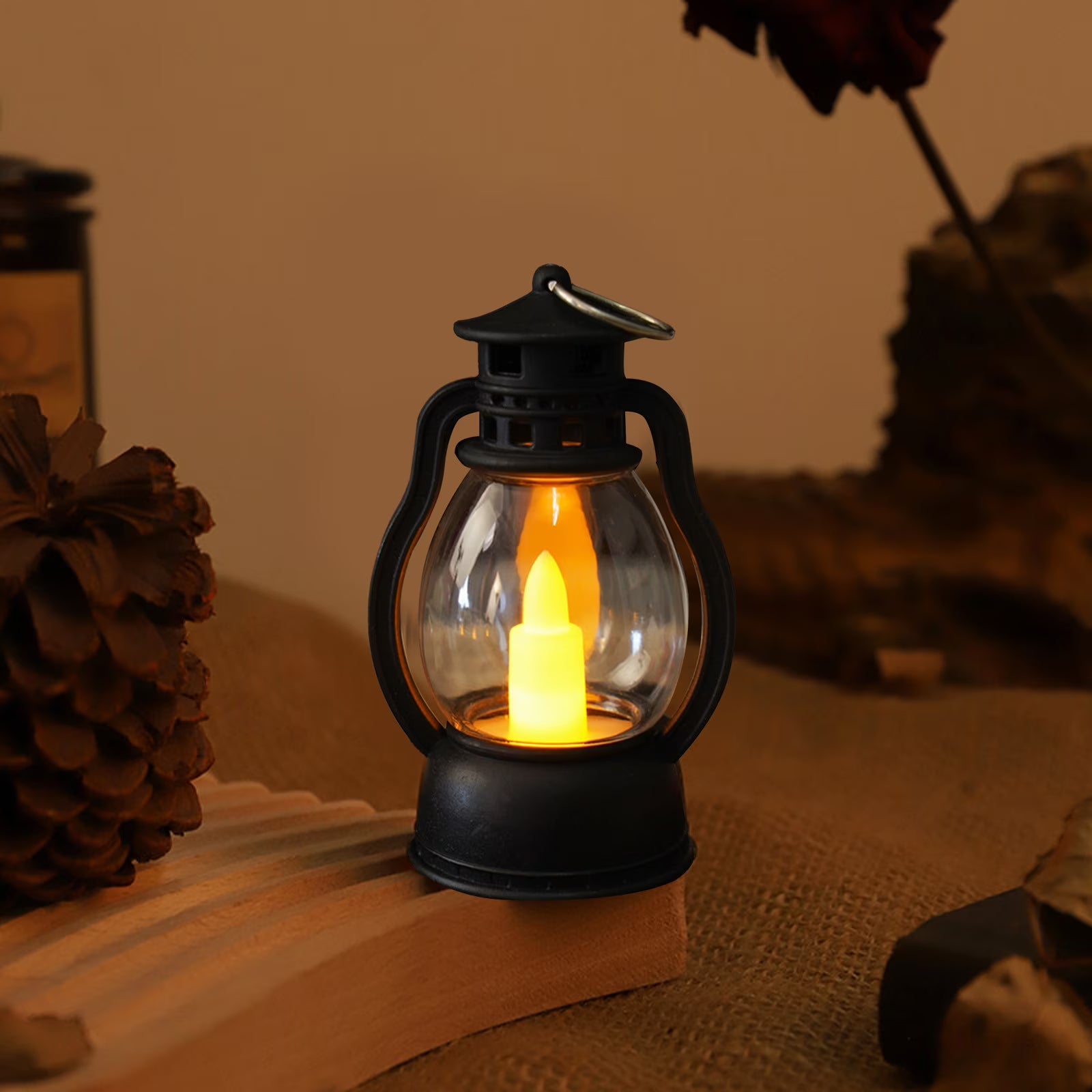 20312 Diwali Hanging Lantern Lamp/Led Light Candle Lanterns Lamp with Shub Deepawali Sticker for Wall Decoration