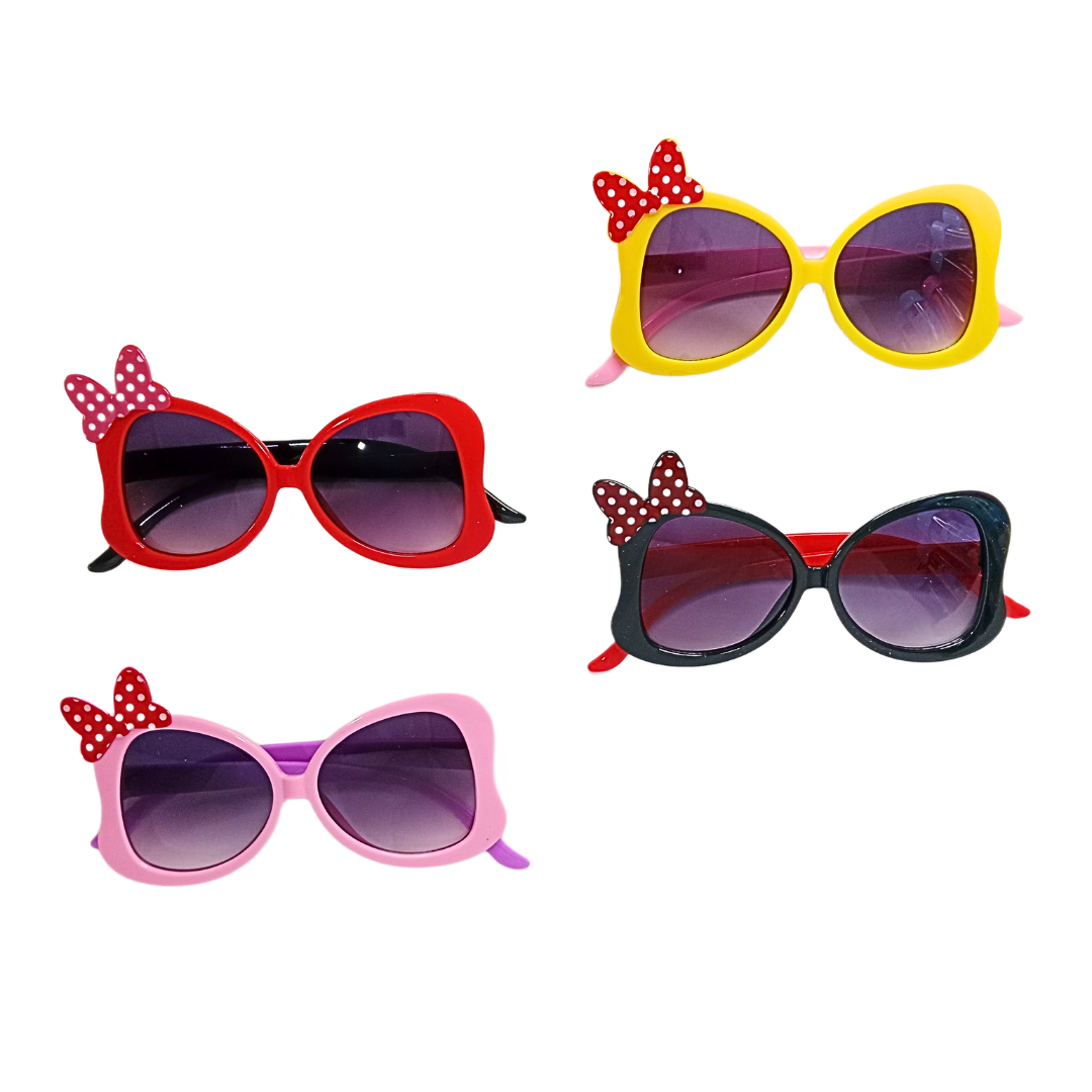 17743 Side Polka Dot Bow Butterfly Wings Shape Kids Sunglasses {Multicolor}