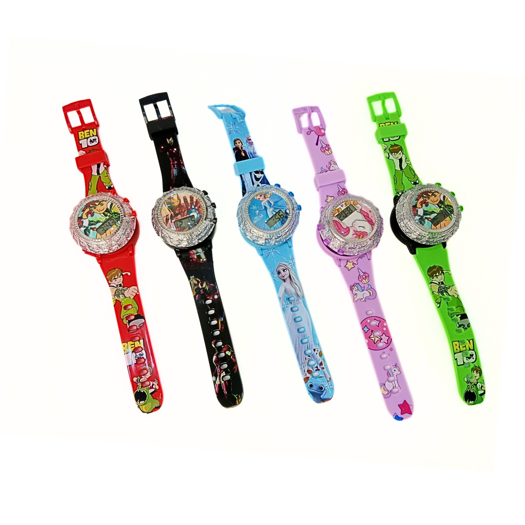 20346 Digital Spinner gyrodial Glowing Watch Rotating Cap Music Watches for Kids, Boys & Girls