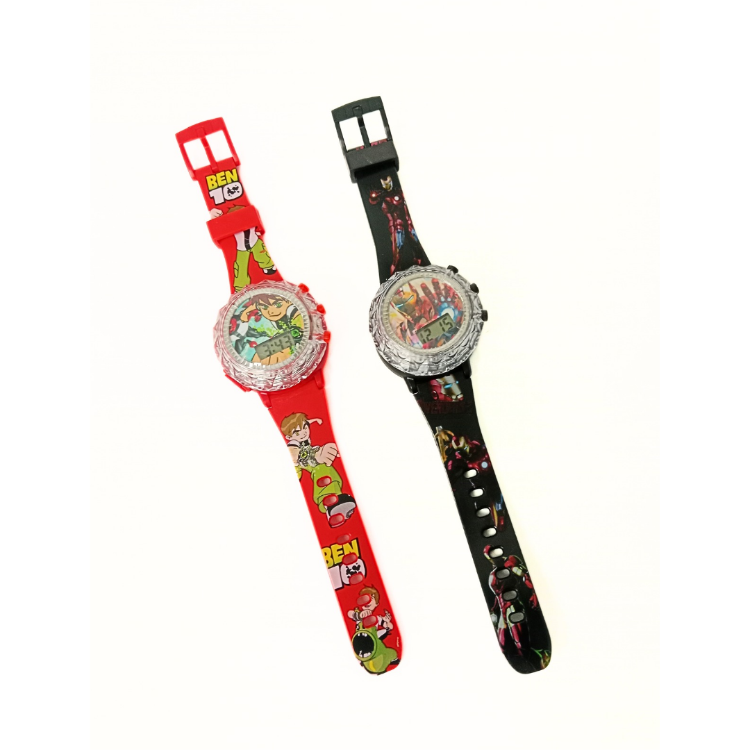 20346 Digital Spinner gyrodial Glowing Watch Rotating Cap Music Watches for Kids, Boys & Girls