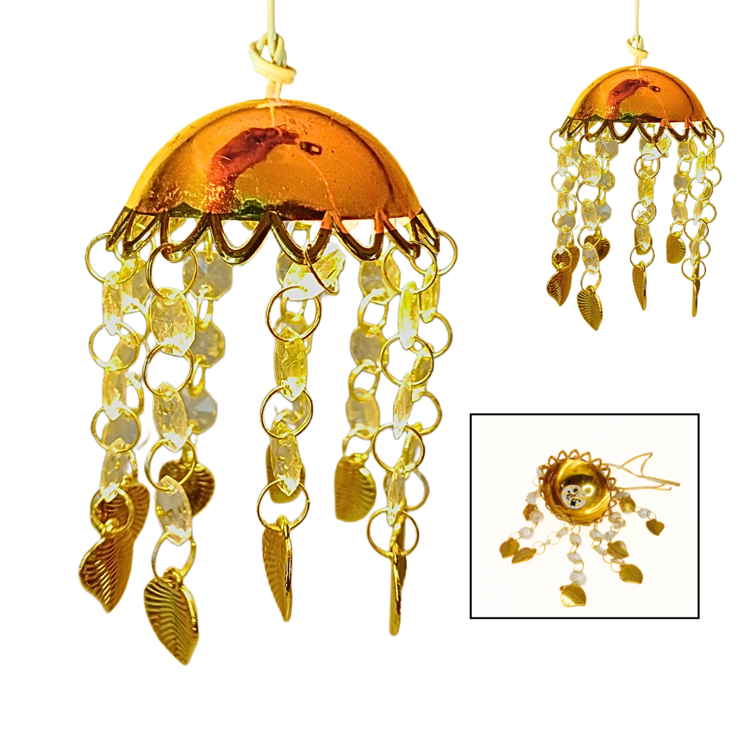 11047 Decorative Crystal Warm Led Light jhumar Ceiling for Diwali, Wedding, Regular Indoor Outdoor