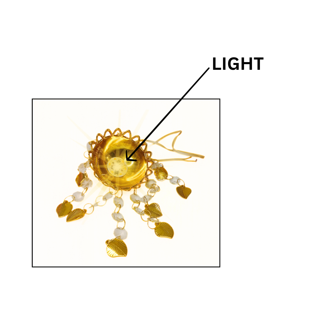 11047 Decorative Crystal Warm Led Light jhumar Ceiling for Diwali, Wedding, Regular Indoor Outdoor