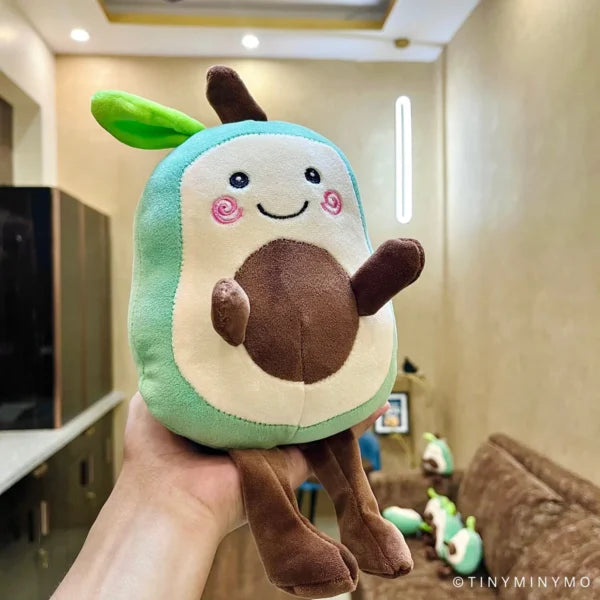 20070 Cartoon Avocado Doll Lovely Fruit Doll Plush Toy for Kids New Year Gift