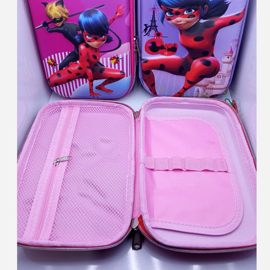 10556 3D Theme Miraculous Pencil Pouches for Girls {Random Design}
