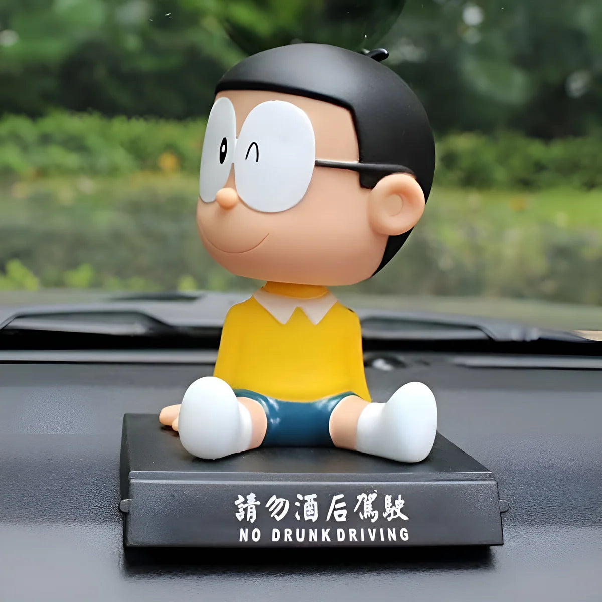 20003 Super Hero Action Figure Limited Edition Bobblehead with Mobile Holder for Car Dashboard, Office Desk & Study Table- (Nobita)