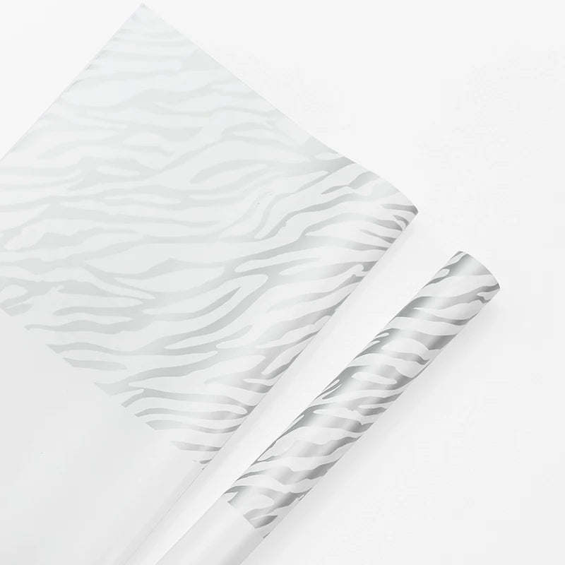 21060 20pcs Zebra Print Flower Wrap Paper (57x57cm)