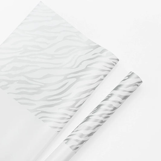 21060 20pcs Zebra Print Flower Wrap Paper (57x57cm)