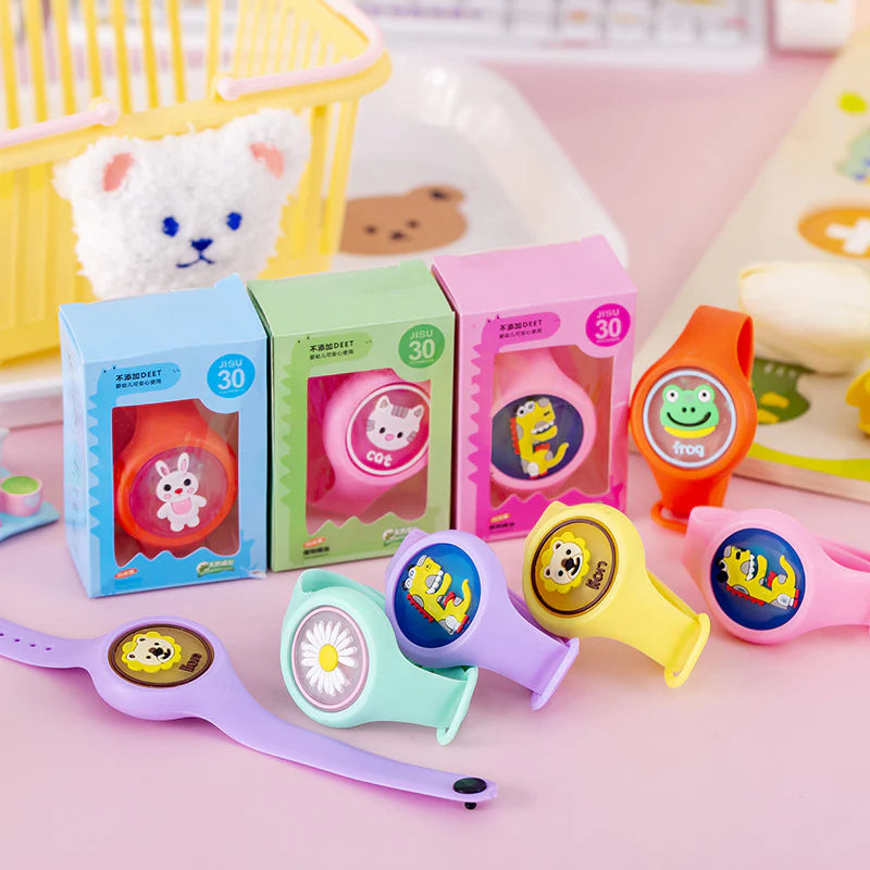 20846 Mosquito Repellent Watch for Kids – Reusable Wristband with Cute Cartoon Designs {Random Design}