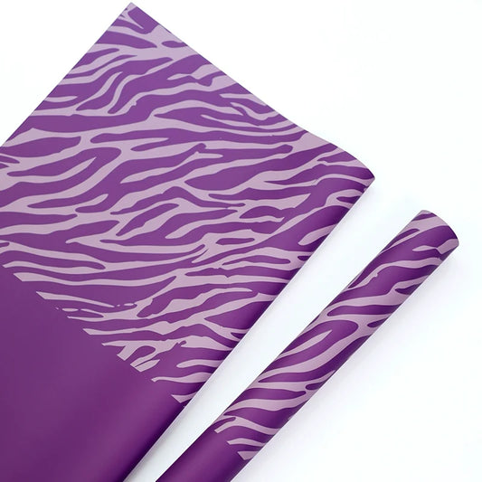 21060 20pcs Zebra Print Flower Wrap Paper (57x57cm)
