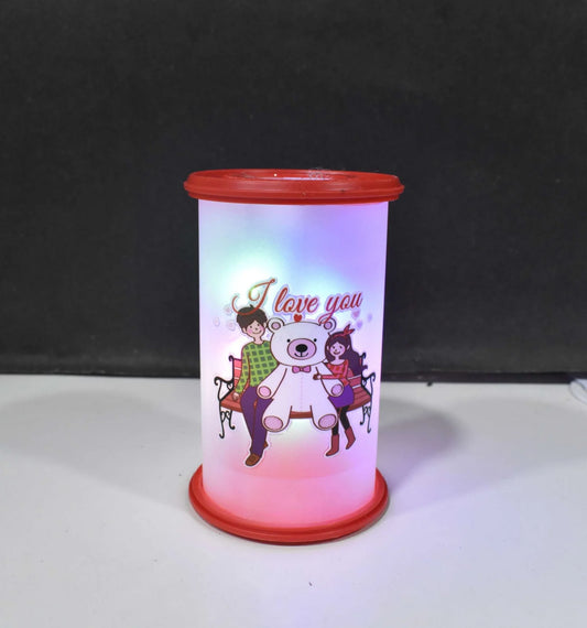 10215 Love Valentines Day ,Lamp Gift Showpiece Mix Model With Lights