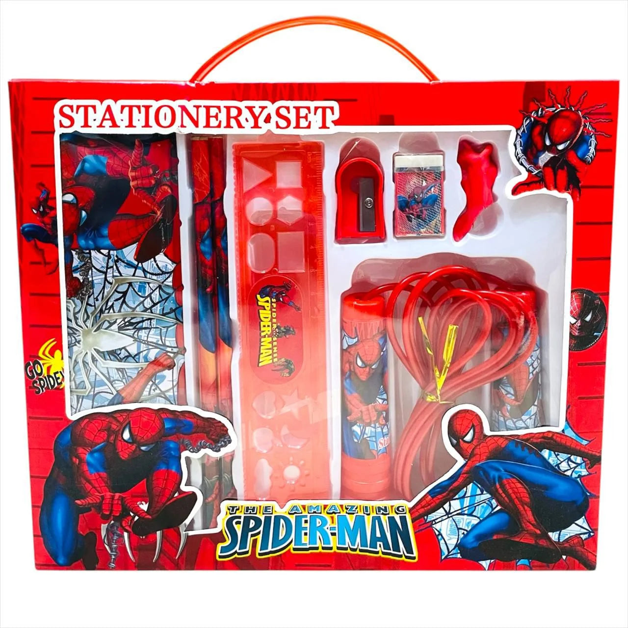 188613 Stationery Set for Boys/Girls Stationary Kit for Kids Birthday Return Gift for Kids {Random Color}