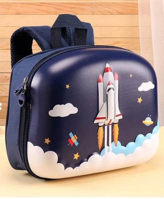 GBT-8840 Cartoon Backpack Preschool Baby Girls and Boys Castles Rockets School Bags {Random Design}
