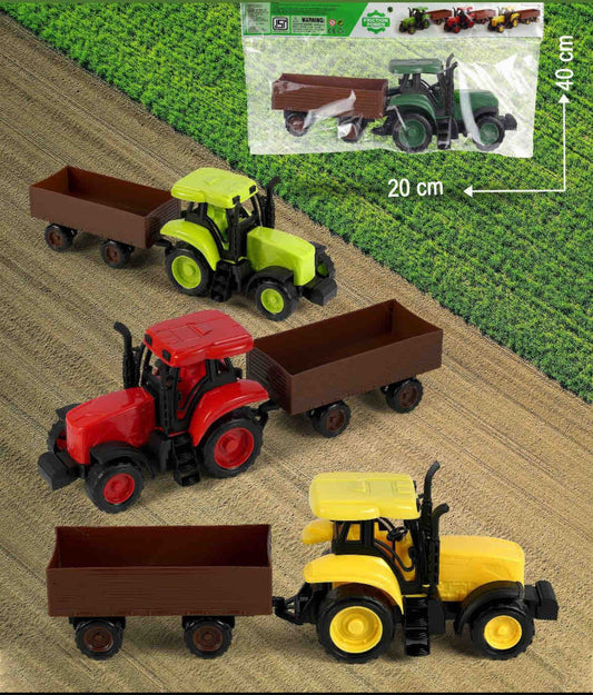 MD685 Toys Friction Powered Trolley Farm Tractor Toy for Kids & Toddlers/Boys & Girls {Multicolor}