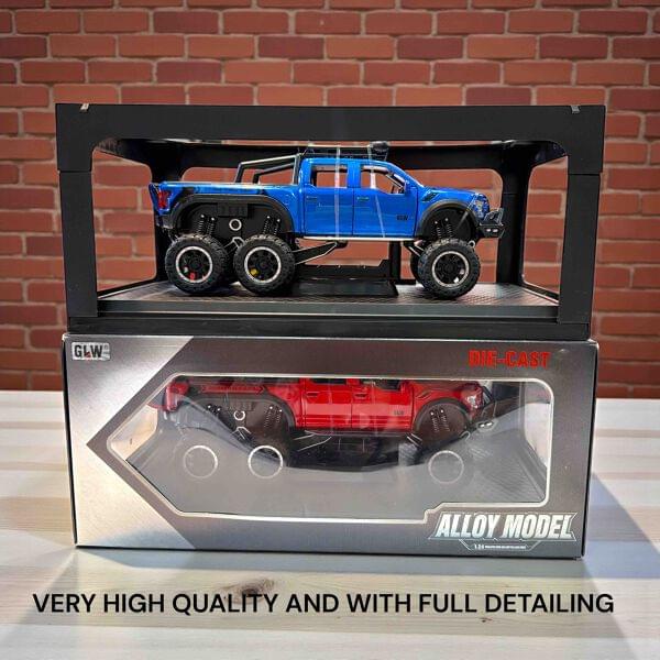 5513 Pickup Toy Trucks For Boys, F150 Alloy Toy Trucks With Sound & Light, Pull Back Pickup Toys For Gifts