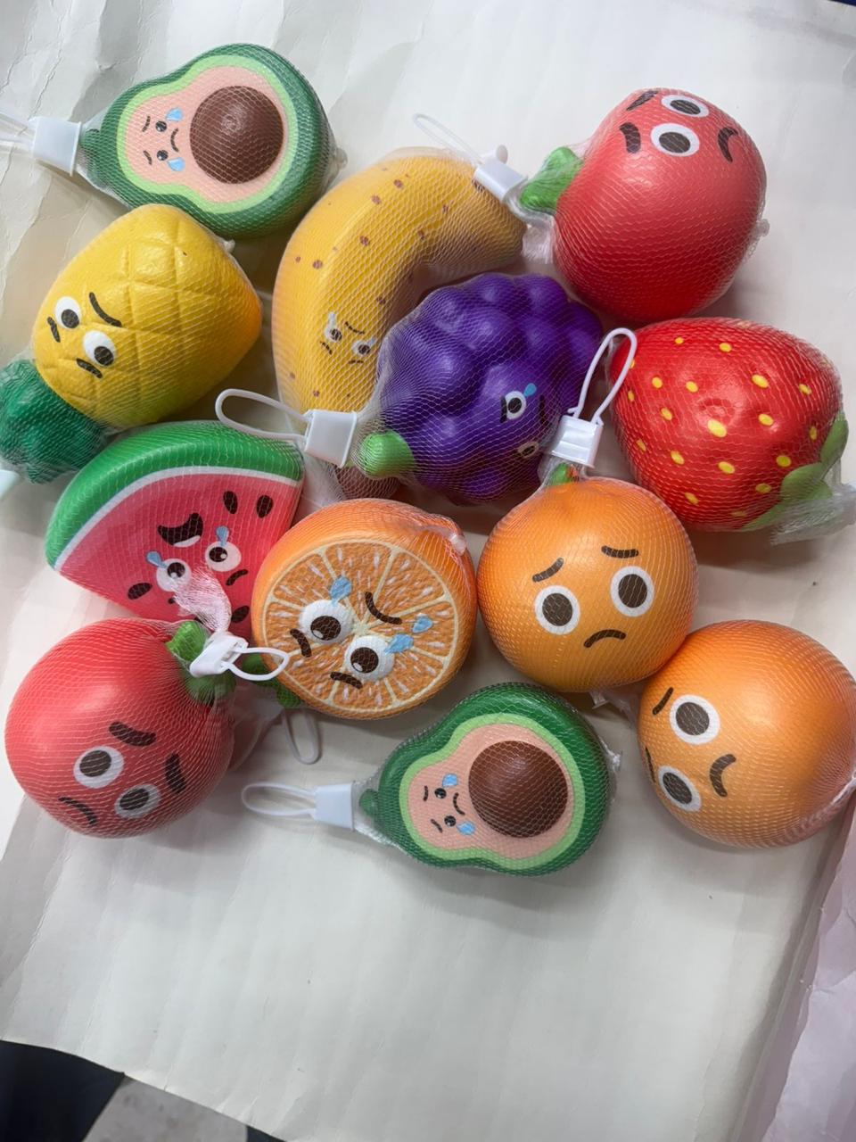 20670 Cute Fruit Stress Relief Squishy Toys for Kids & Adults, 1 Pcs Soft Squeeze Sensory Fidget Toys , Mini Fruit Slow Rising Squishies for Anxiety Relief