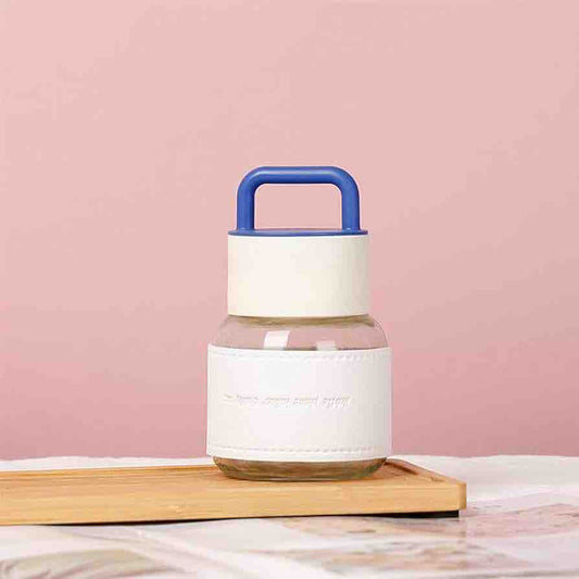 20375 Mini Glass Bottle with Handle {Random Color}