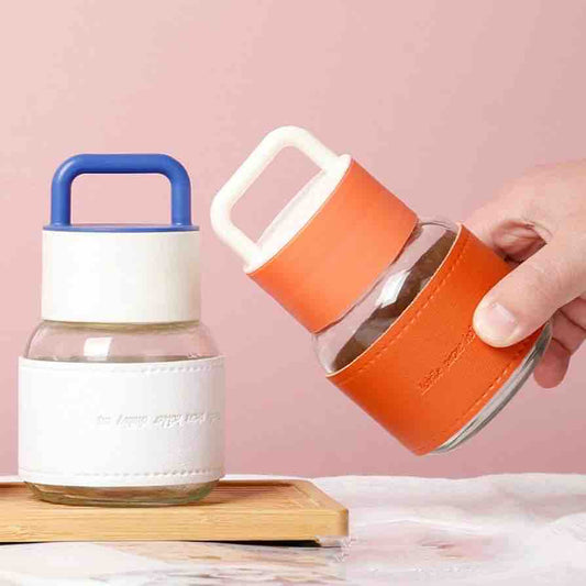 20375 Mini Glass Bottle with Handle {Random Color}