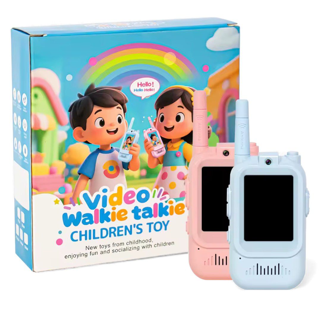 20379 Walkie Talkie for Kids with Video: Rechargeable Toddler Toys with HD Camera & Voice Changer, 2 Phones, Long Range Gift Toys for Boy & Girl