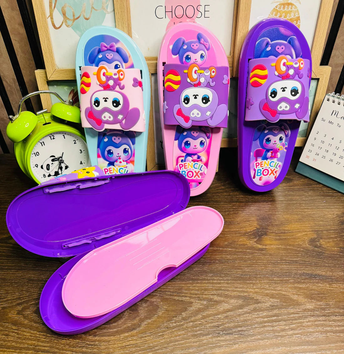 8115-6 Kawaii Pencil Pouch Slipper Case {Random Design}