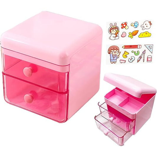 20638 Sanrio Mini Desk Storage Organizer with Drawer {Random Color}
