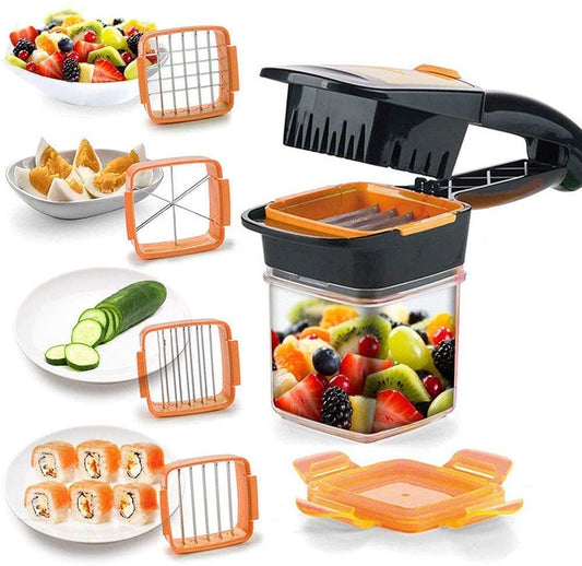 20642 Vegetable Slicer Dicer Chopper 5 in 1 Multi-Function Slicer Vegetable & Fruits Cutter, Dicer Grater