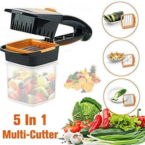 20642 Vegetable Slicer Dicer Chopper 5 in 1 Multi-Function Slicer Vegetable & Fruits Cutter, Dicer Grater