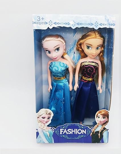 GD603 Two Frozen Doll Sister Anna elsa Set 16 cm Big Size for Kids