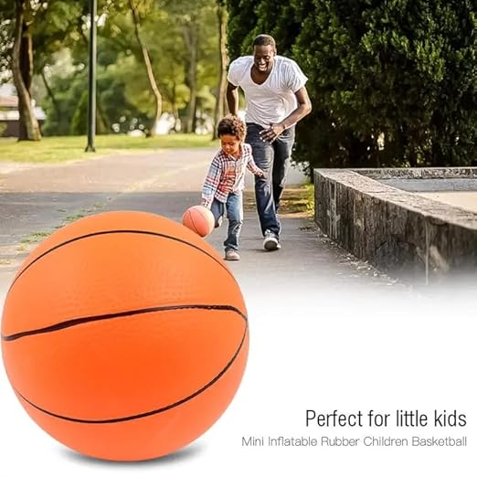 20648 Mini Basketball for Kids, Soft Rubber Indoor Outdoor Bouncy Ball