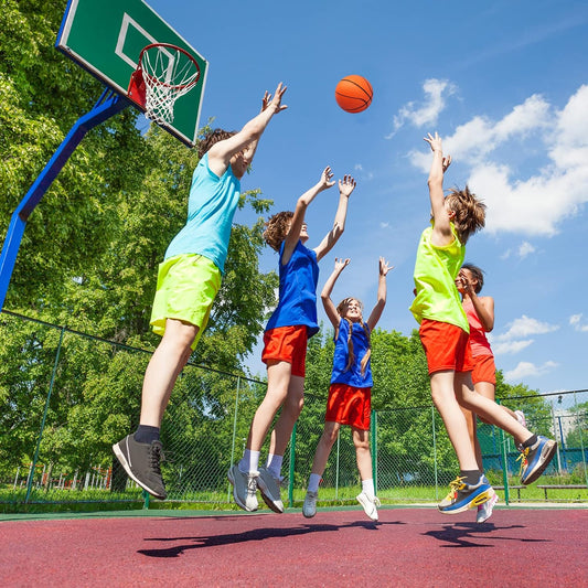 20648 Mini Basketball for Kids, Soft Rubber Indoor Outdoor Bouncy Ball