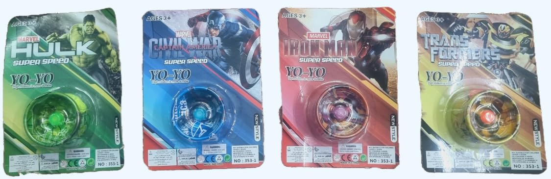 ZY-Y8 Metal YoYo Toys for Kids - Superhero Edition {Random Design}