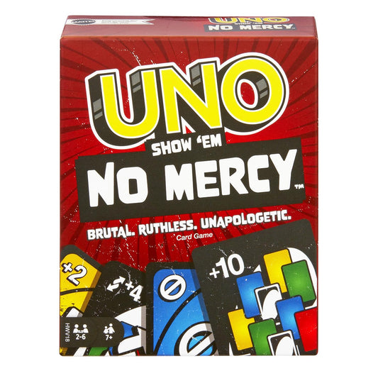 20927 UNO Show ‘em No Mercy Card Game for Kids, Adults & Family Parties and Travel with Ext,UNO Kid Uno Flip Side Card Game